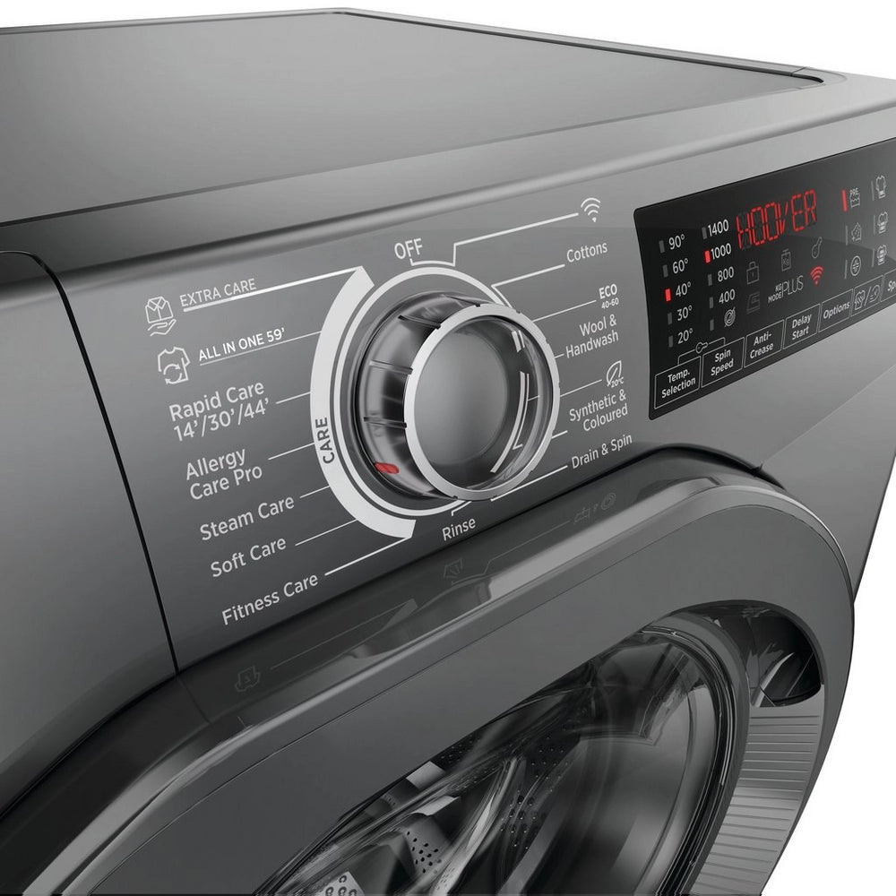 Hoover H3WPS496TMRR6 9kg 1400 Spin Washing Machine Graphite - Ex-Display Clearance