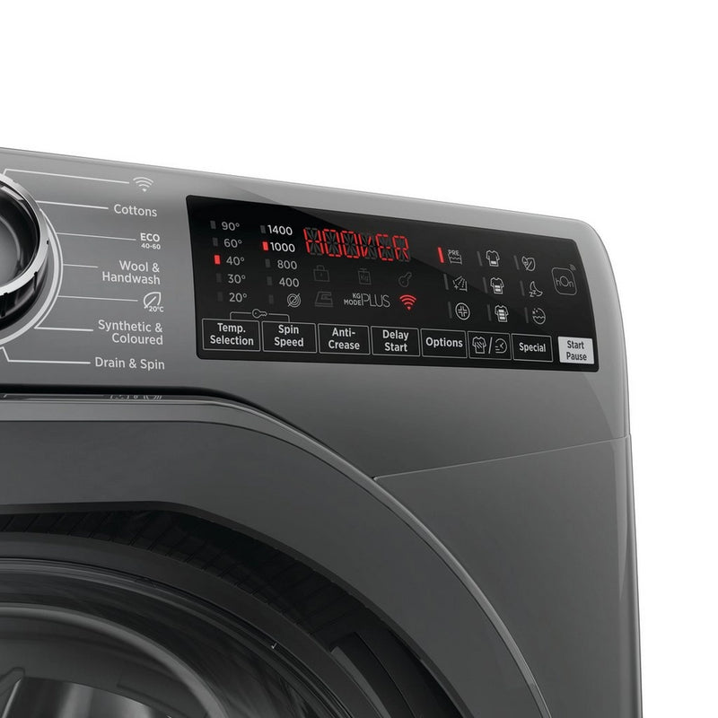 Hoover H3WPS496TMRR6 9kg 1400 Spin Washing Machine Graphite - Ex-Display Clearance