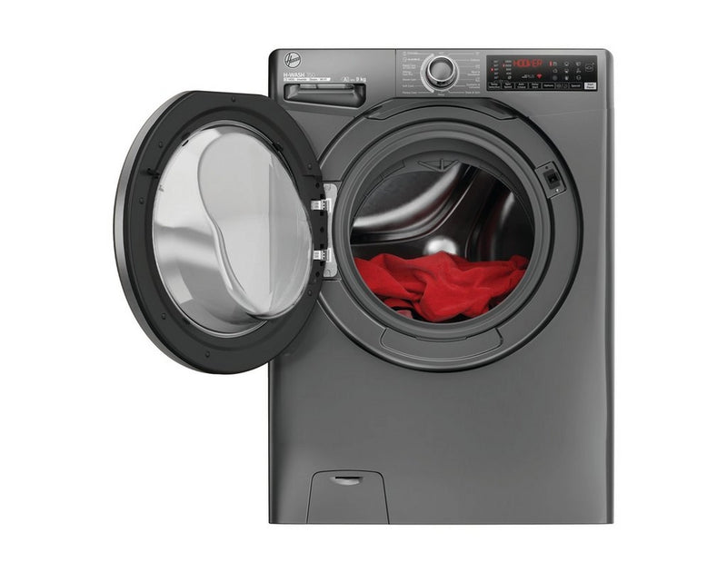 Hoover H3WPS496TMRR6 9kg 1400 Spin Washing Machine Graphite - Ex-Display Clearance