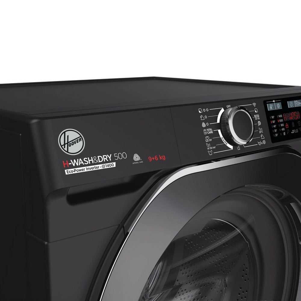 Hoover HD496AMBCB 1-80 H-WASH 500 WiFi Connected 9+6kg 1400 Spin Washer Dryer Black Black