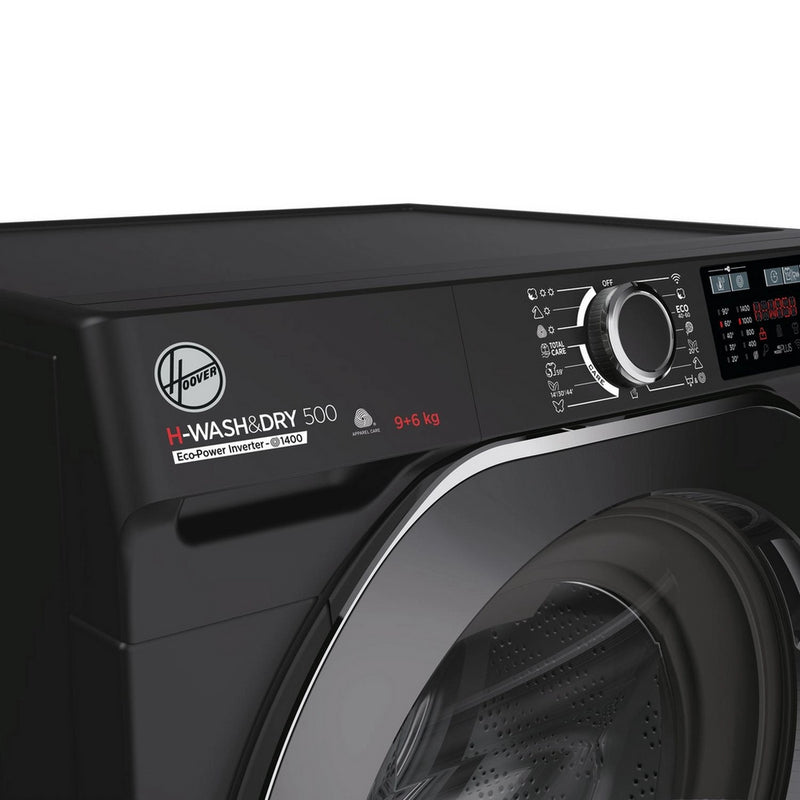Hoover HD496AMBCB 1-80 H-WASH 500 WiFi Connected 9+6kg 1400 Spin Washer Dryer Black Black