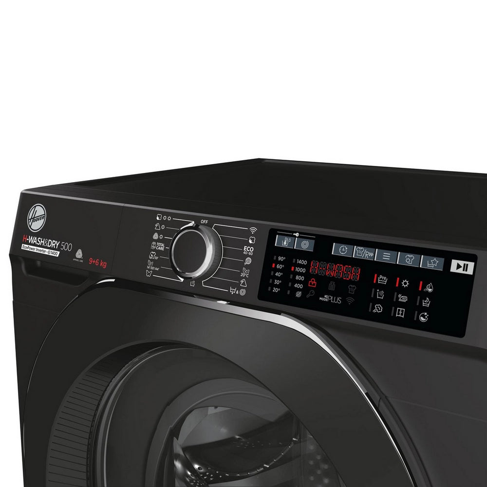 Hoover HD496AMBCB 1-80 H-WASH 500 WiFi Connected 9+6kg 1400 Spin Washer Dryer Black Black