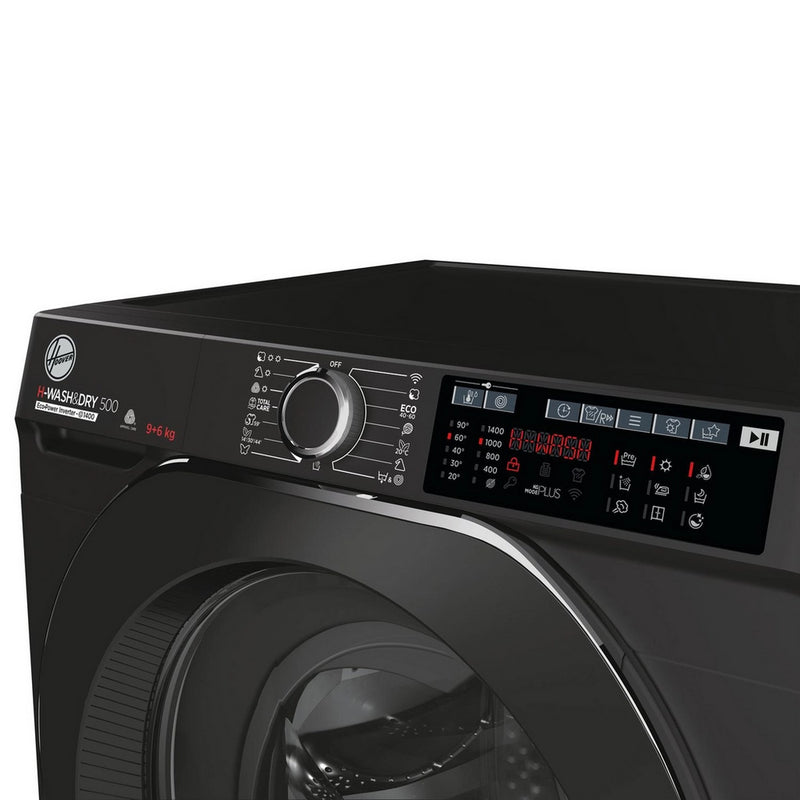 Hoover HD496AMBCB 1-80 H-WASH 500 WiFi Connected 9+6kg 1400 Spin Washer Dryer Black Black
