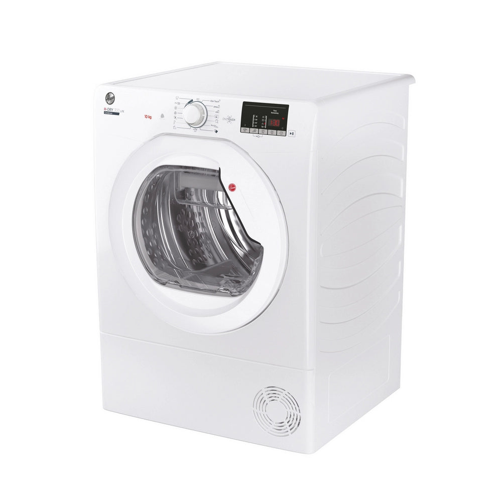 Hoover HLE C10DE-80 H-Dry 300 LITE 10kg Freestanding Condenser Tumble Dryer - White White