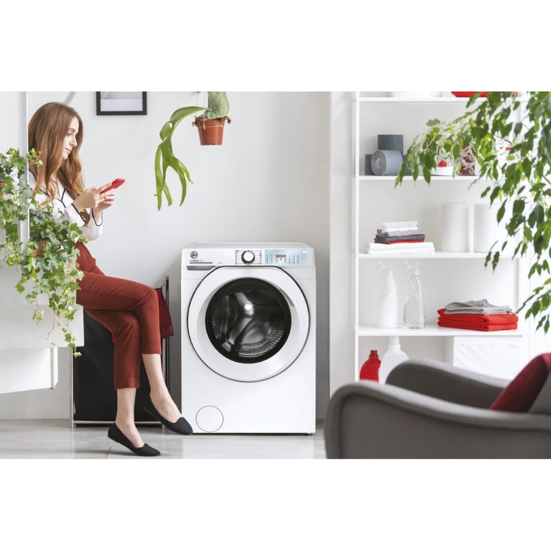 Hoover HWB 410AMC 1-80 10kg 1400 Spin Front Load Washing Machine White - A Rated 10kg