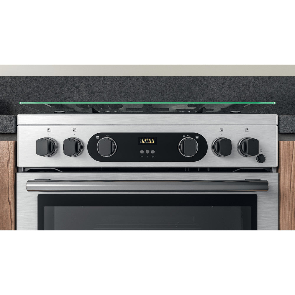 Hotpoint Cannon CD67G0CCX UK Gas Freestanding 60cm Double Cooker Inox Inox