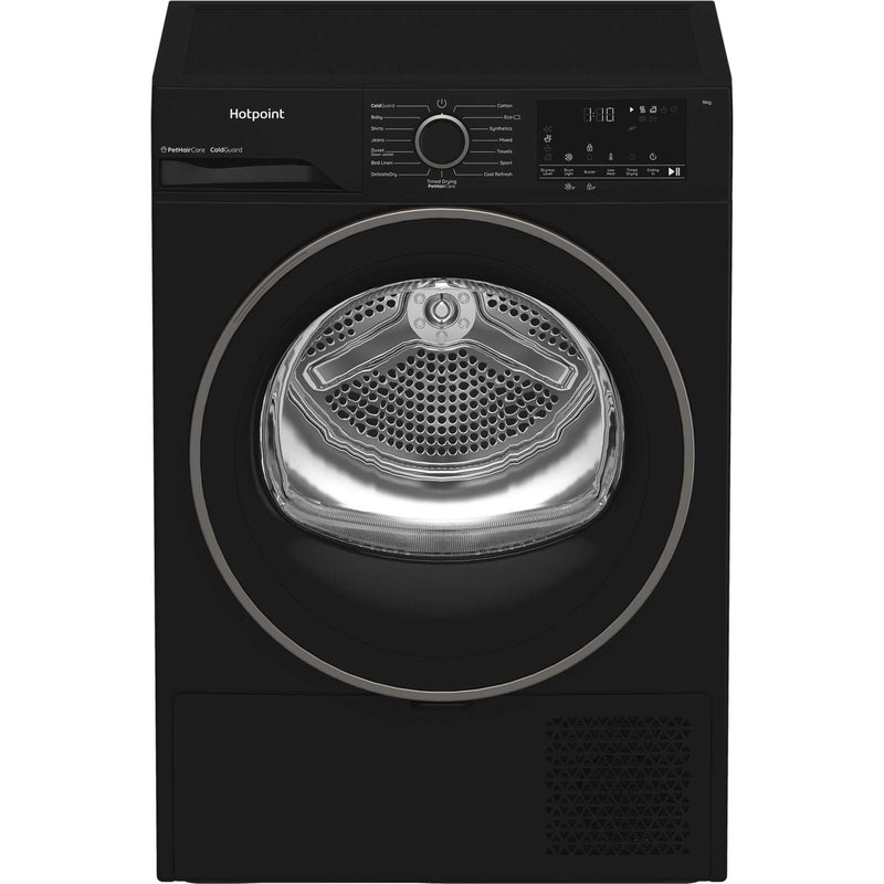 Hotpoint CHD93MBBUK 9kg Heat Pump Tumble Dryer With PetHairCare Black