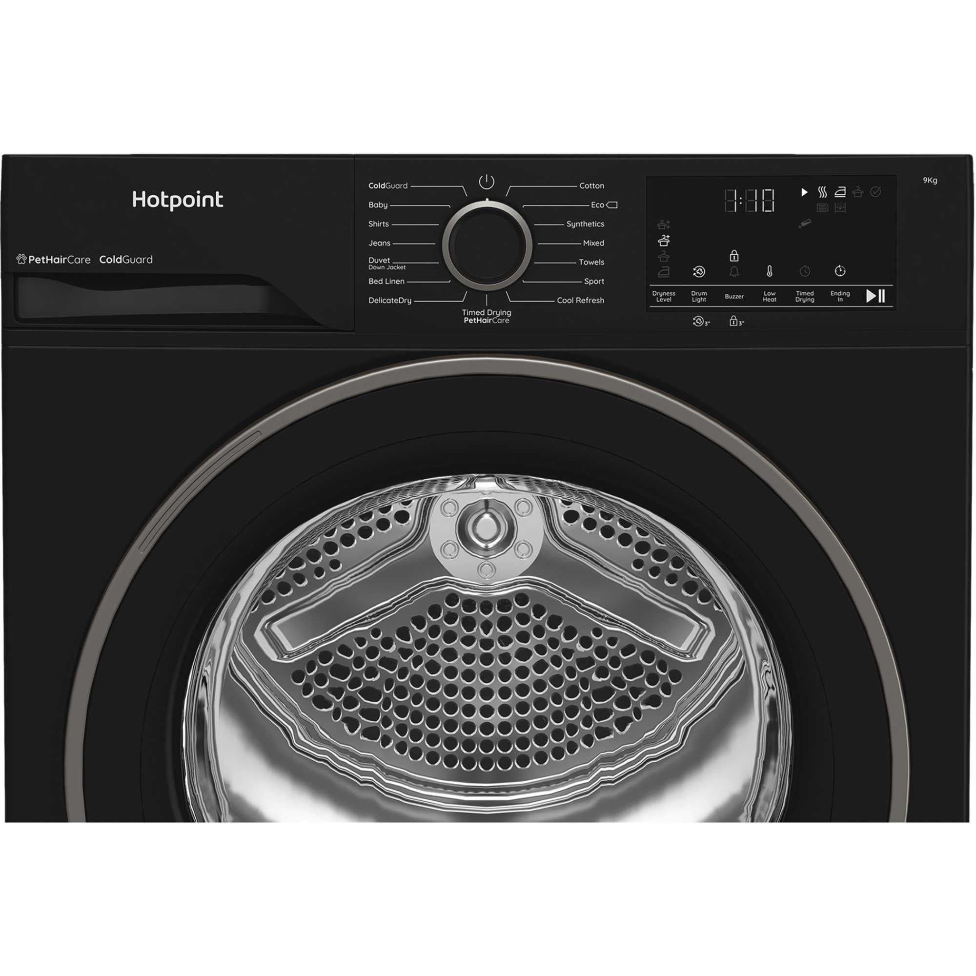 Hotpoint CHD93MBBUK 9kg Heat Pump Tumble Dryer With PetHairCare Black
