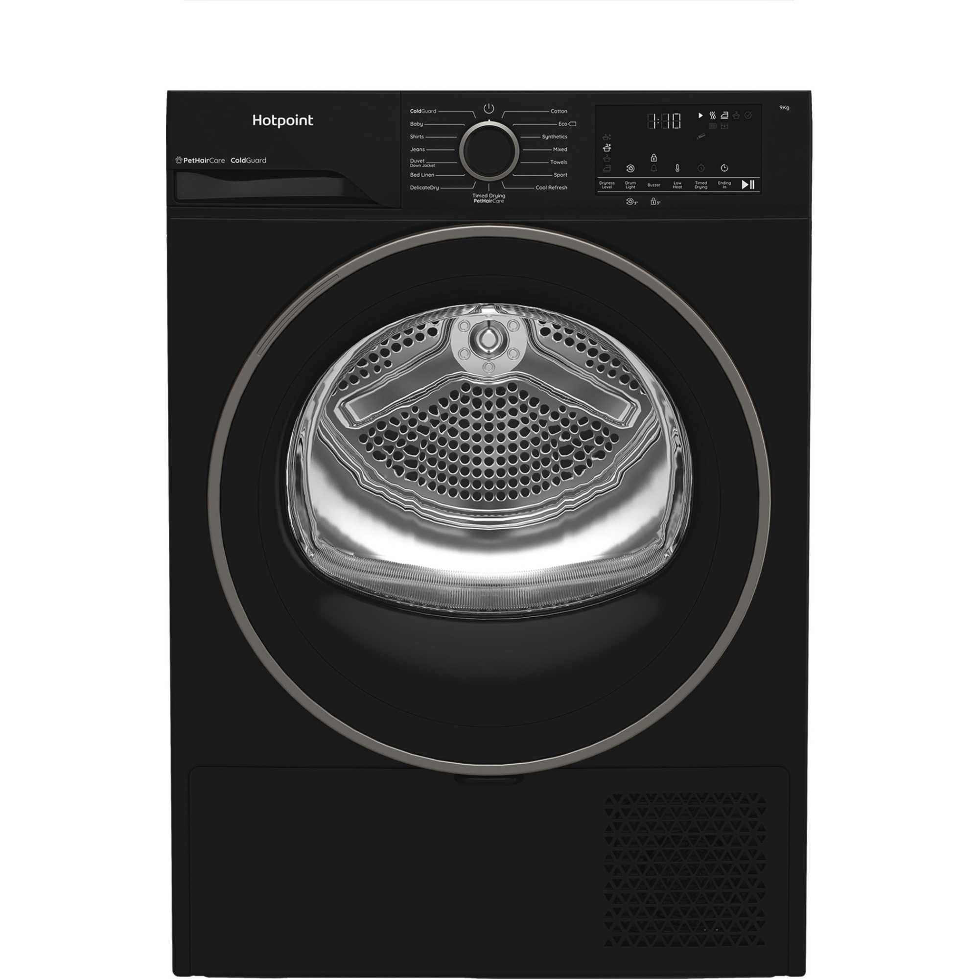 Hotpoint CHD93MBBUK 9kg Heat Pump Tumble Dryer With PetHairCare Black