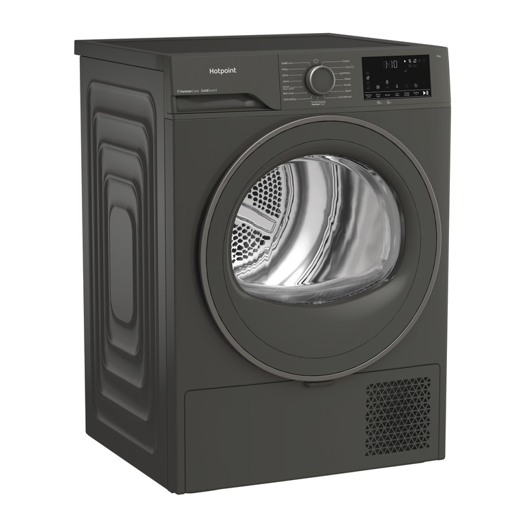 Hotpoint CHD93MGGUK 9kg Heat Pump Tumble Dryer with PetHairCare Dark Grey