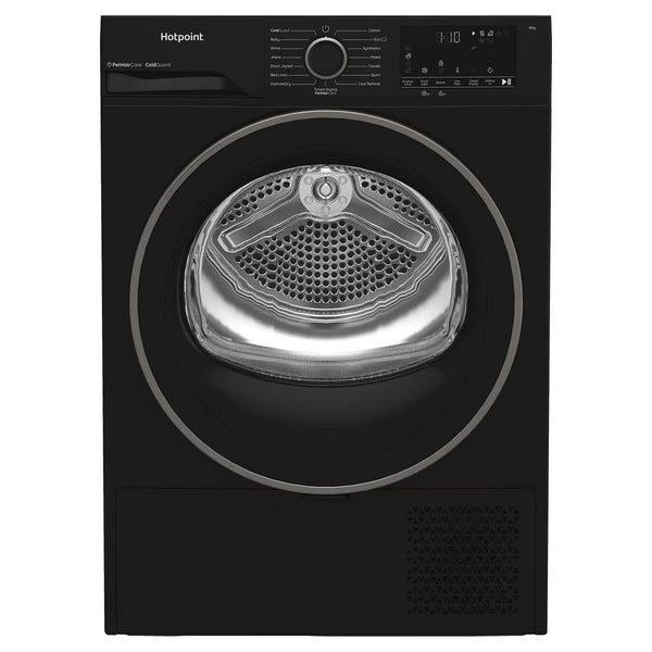 Hotpoint CHSD82MBBUK 8kg Heat Pump Tumble Dryer with Pet Hair Care Black