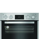 Hotpoint DIH10DIX Built In Electric Double Oven with Enamel Liners Stainless Steel