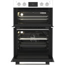 Hotpoint DIH10DW Built In Electric Double Oven with Enamel Liners White