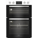 Hotpoint DIH10DW Built In Electric Double Oven with Enamel Liners White