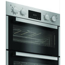 Hotpoint DIH82DIX 59.4cm Built In Electric Double Oven with Catalytic Liners Stainless Steel