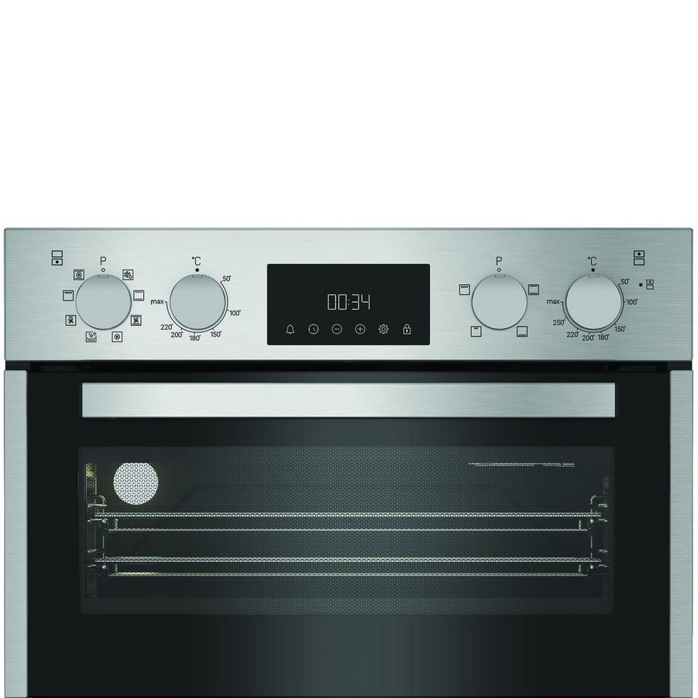Hotpoint DIH82DIX 59.4cm Built In Electric Double Oven with Catalytic Liners Stainless Steel