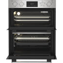 Hotpoint DUH10DIX Built In Electric Double Oven with Enamel Liners Stainless Steel