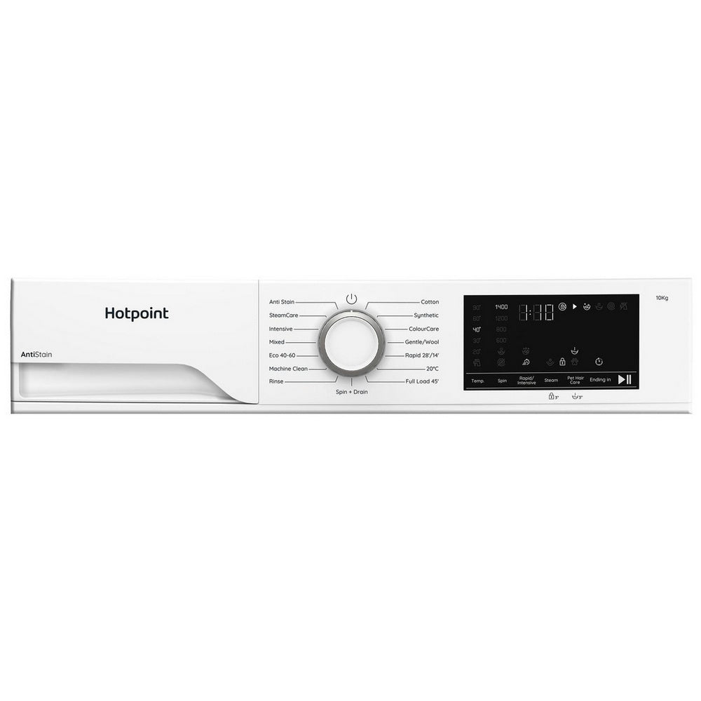 Hotpoint H101ANTISTAINUK 10kg 1400 Spin Freestanding Front Loading Washing Machine White