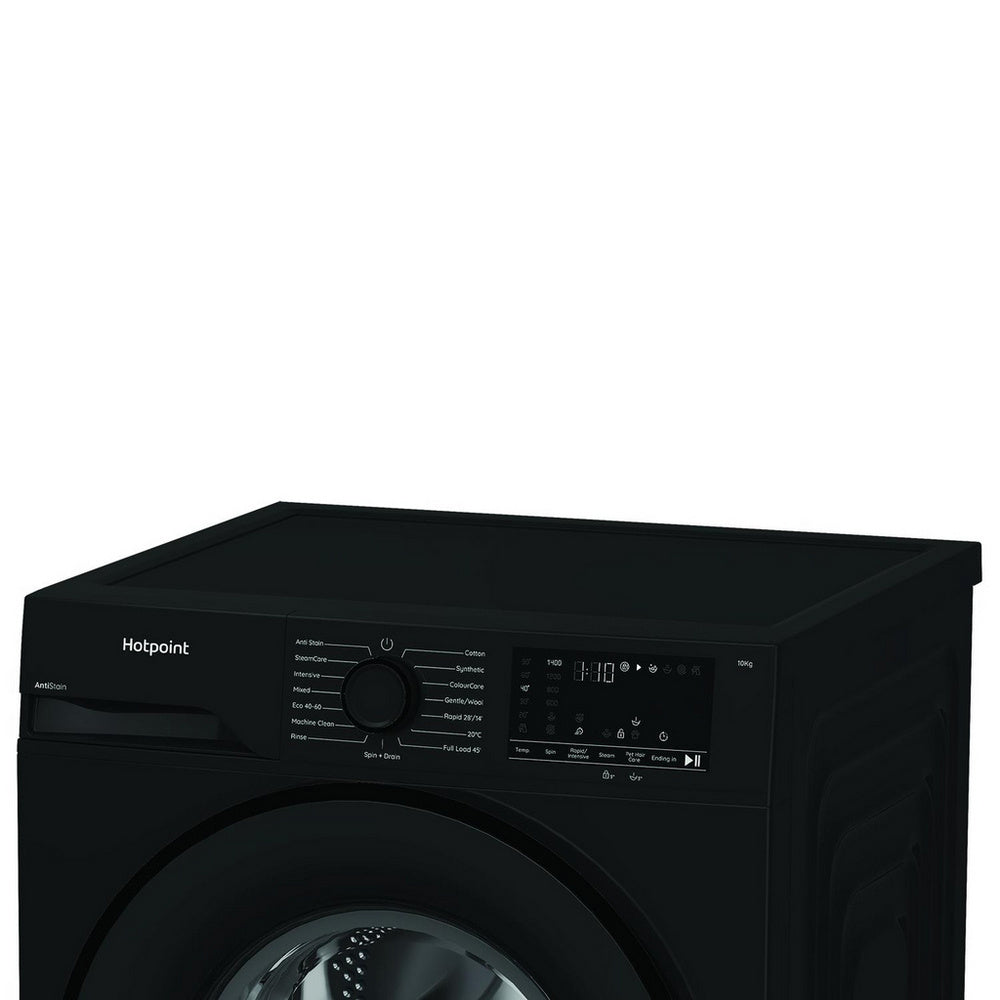 Hotpoint H101BANTISTAINUK 10kg 1400 Spin Freestanding Front Loading Washing Machine Black