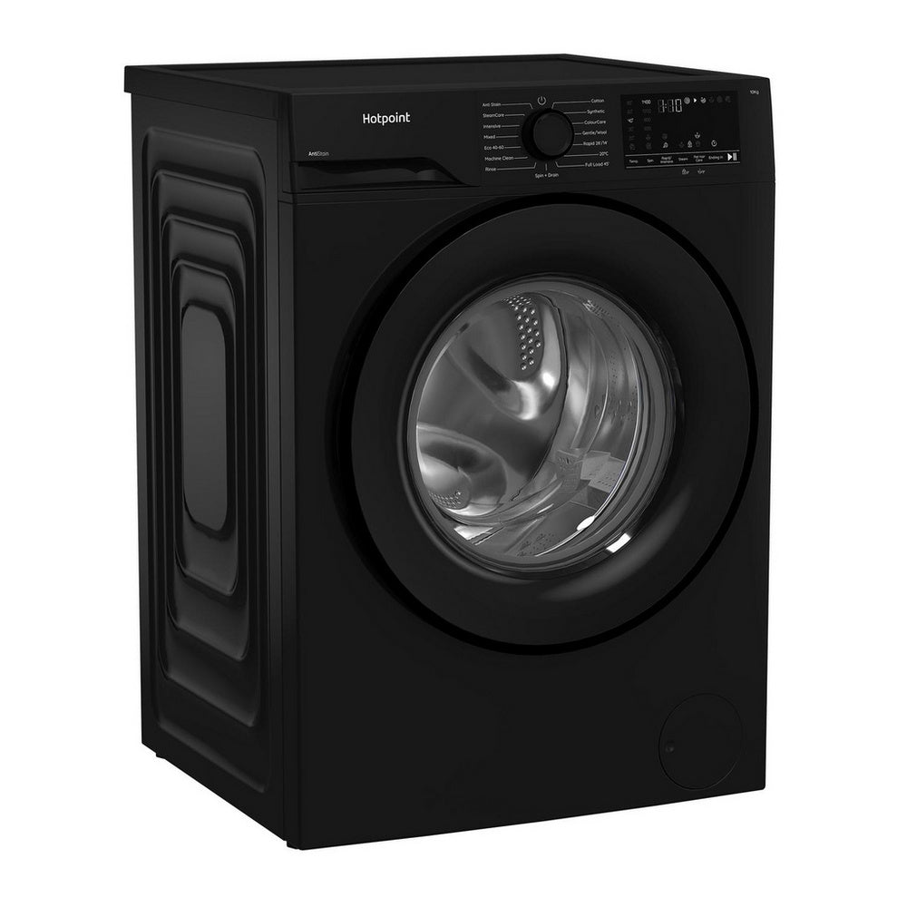 Hotpoint H101BANTISTAINUK 10kg 1400 Spin Freestanding Front Loading Washing Machine Black
