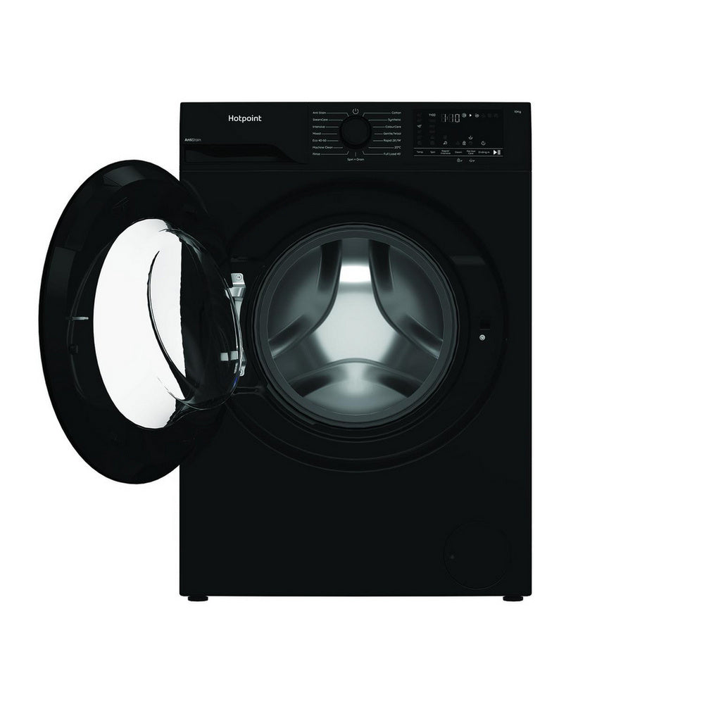 Hotpoint H101BANTISTAINUK 10kg 1400 Spin Freestanding Front Loading Washing Machine Black