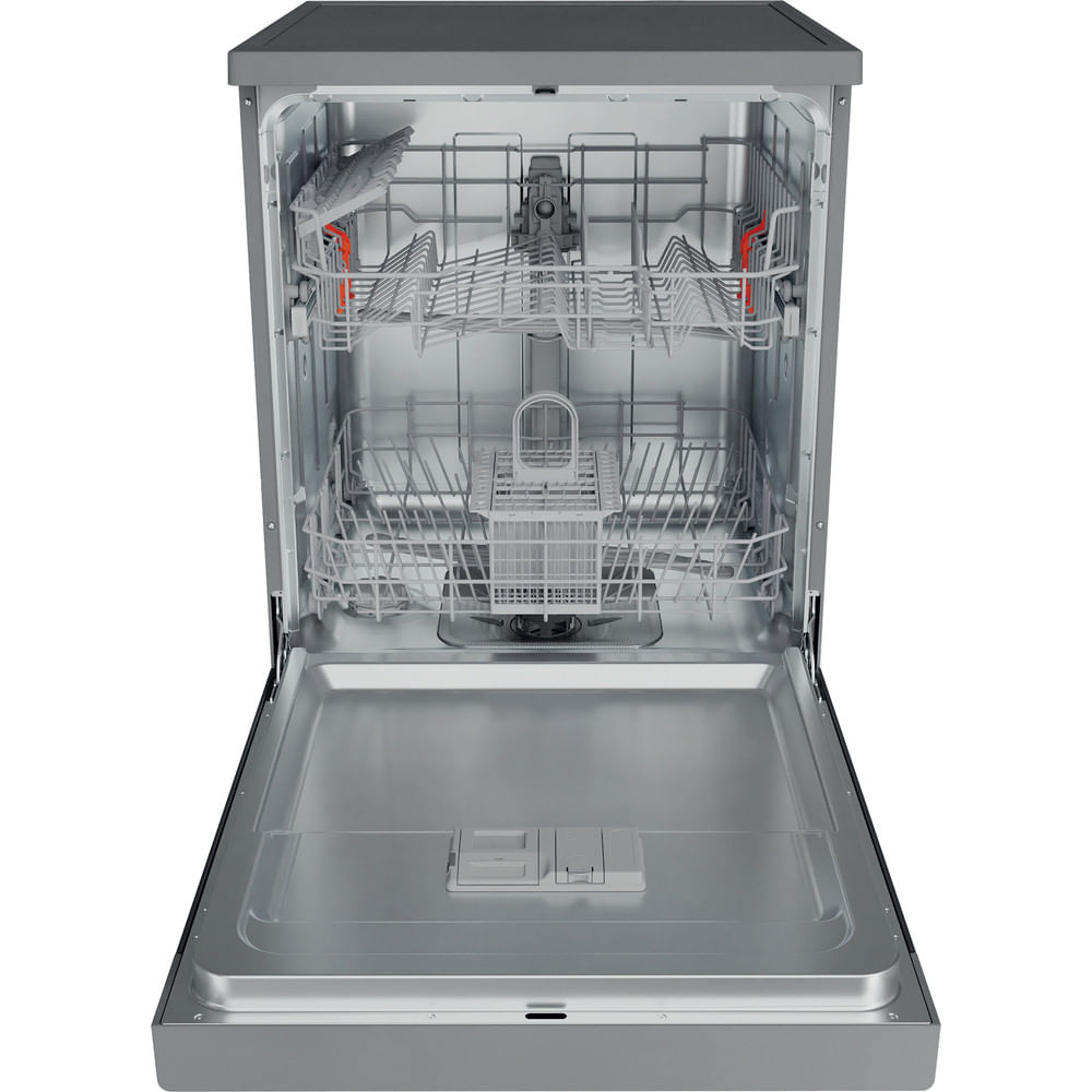Hotpoint H2F HL626 X UK Freestanding Full Size Dishwasher 14 Place Settings with Rapid Wash Inox H2FHL626X
