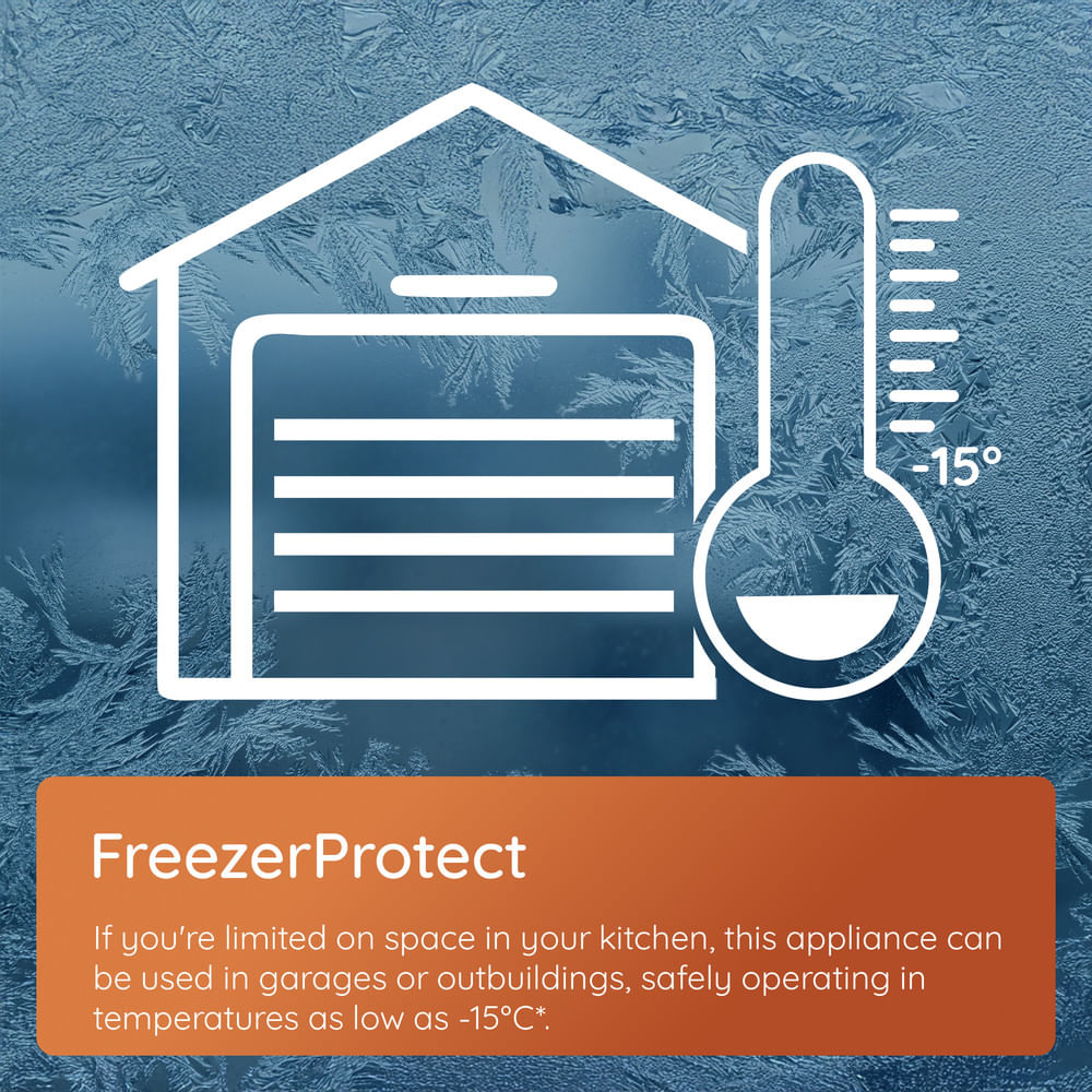 Hotpoint H55Z1 112X UK Freestanding Low Frost Undercounter Freezer Silver H55Z1112XUK