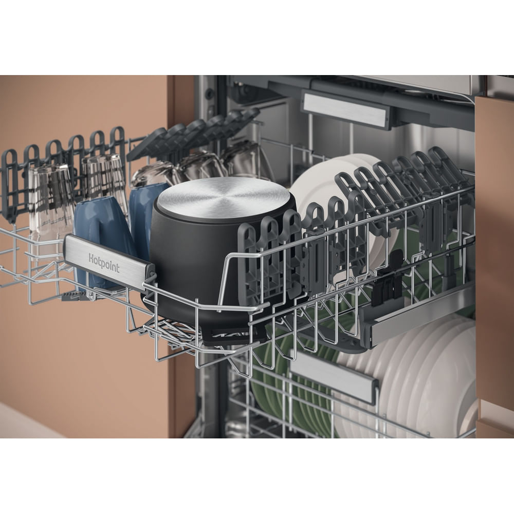Hotpoint H7F HP43 X UK Freestanding Full Size Dishwasher 15 Place Settings with Maxi Space Inox H7FHP43X