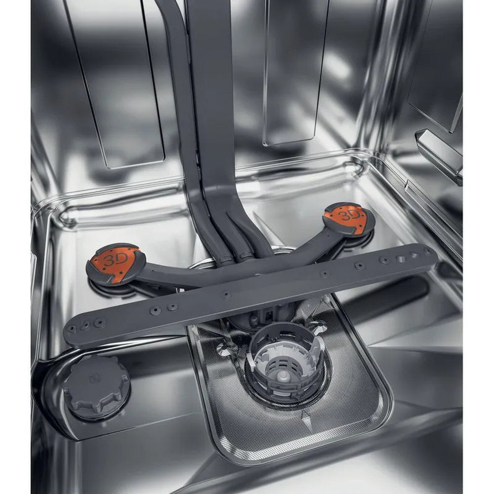 Hotpoint H8F HP51X UK Freestanding Full Size Dishwasher with Hydroforce 15 Place Settings Stainless Steel