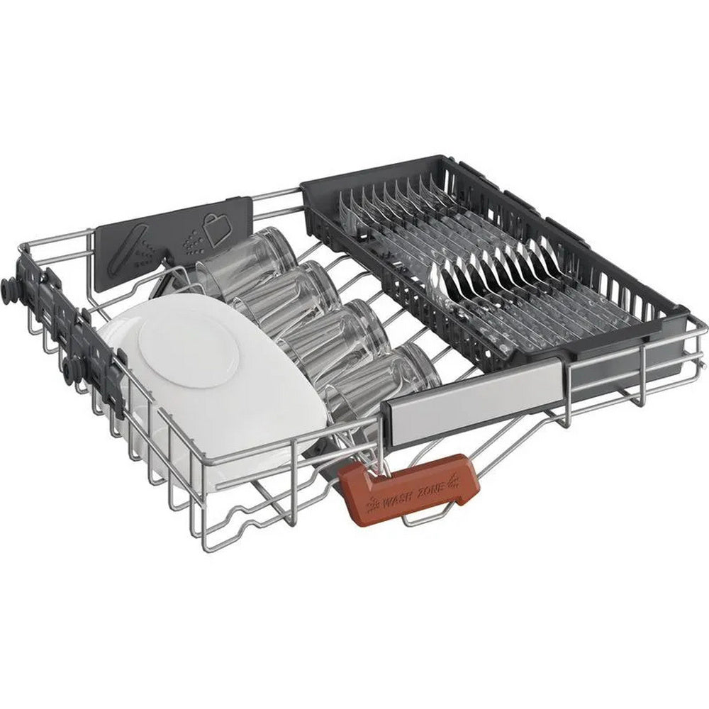 Hotpoint H8F HP51X UK Freestanding Full Size Dishwasher with Hydroforce 15 Place Settings Stainless Steel