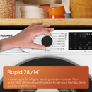 Hotpoint HB 103 CARE UK Freestanding 10kg 1400rpm Washing Machine with PetHairCare White HB103CAREUK