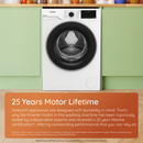 Hotpoint HB 103 CARE UK Freestanding 10kg 1400rpm Washing Machine with PetHairCare White HB103CAREUK