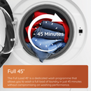 Hotpoint HB 103 CARE UK Freestanding 10kg 1400rpm Washing Machine with PetHairCare White HB103CAREUK