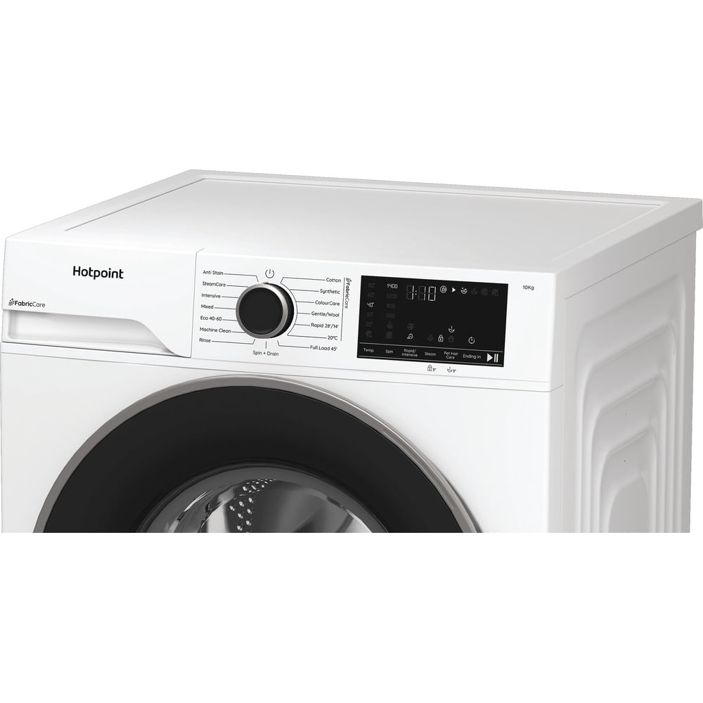 Hotpoint HB 103 CARE UK Freestanding 10kg 1400rpm Washing Machine with PetHairCare White HB103CAREUK