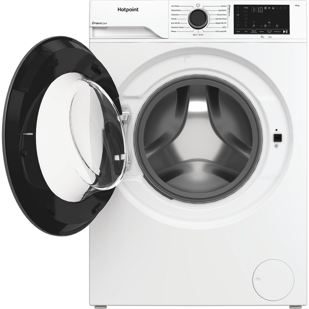 Hotpoint HB 103 CARE UK Freestanding 10kg 1400rpm Washing Machine with PetHairCare White HB103CAREUK