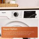 Hotpoint HBD8680GANTISTAINUK 8+6kg 1400 Spin Freestanding Washer Dryer Black