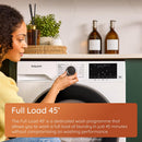 Hotpoint HBD8680GANTISTAINUK 8+6kg 1400 Spin Freestanding Washer Dryer Black