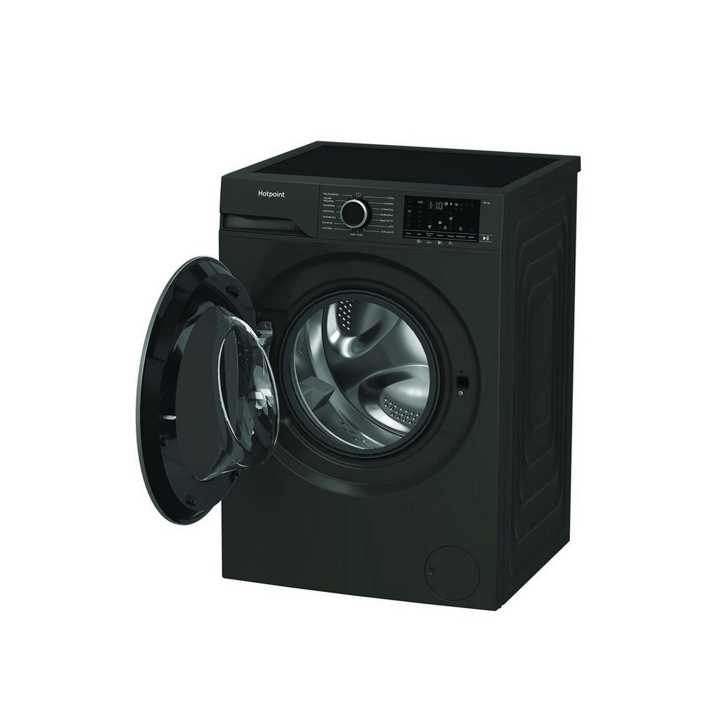 Hotpoint HBD8680GANTISTAINUK 8+6kg 1400 Spin Freestanding Washer Dryer Black