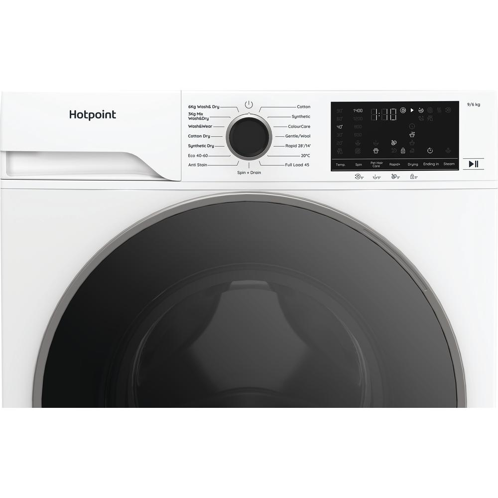 Hotpoint HBD9681ANTISTAINUK Freestanding Washer Dryer 9Kg White