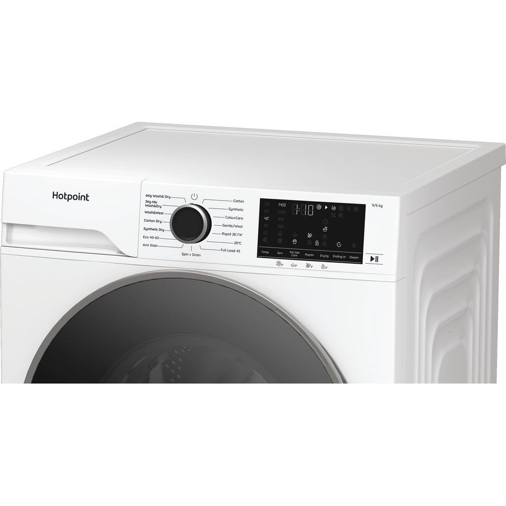 Hotpoint HBD9681ANTISTAINUK Freestanding Washer Dryer 9Kg White