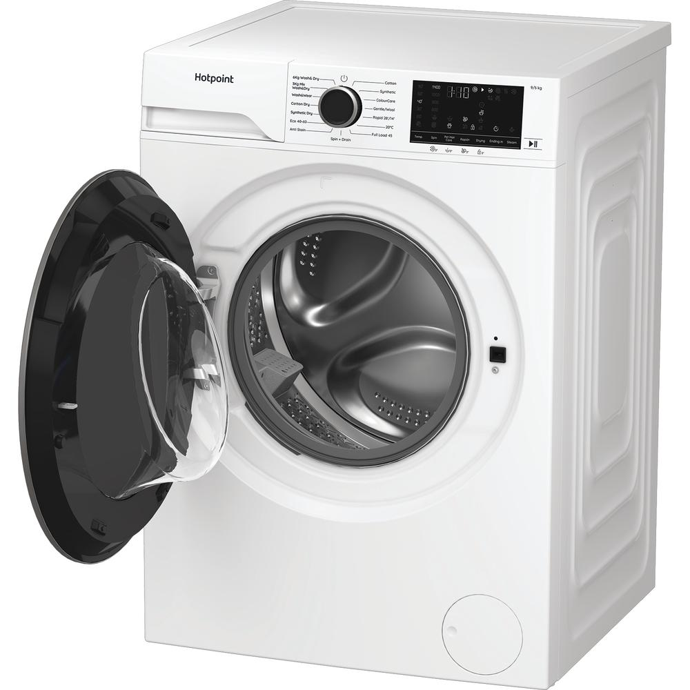 Hotpoint HBD9681ANTISTAINUK Freestanding Washer Dryer 9Kg White