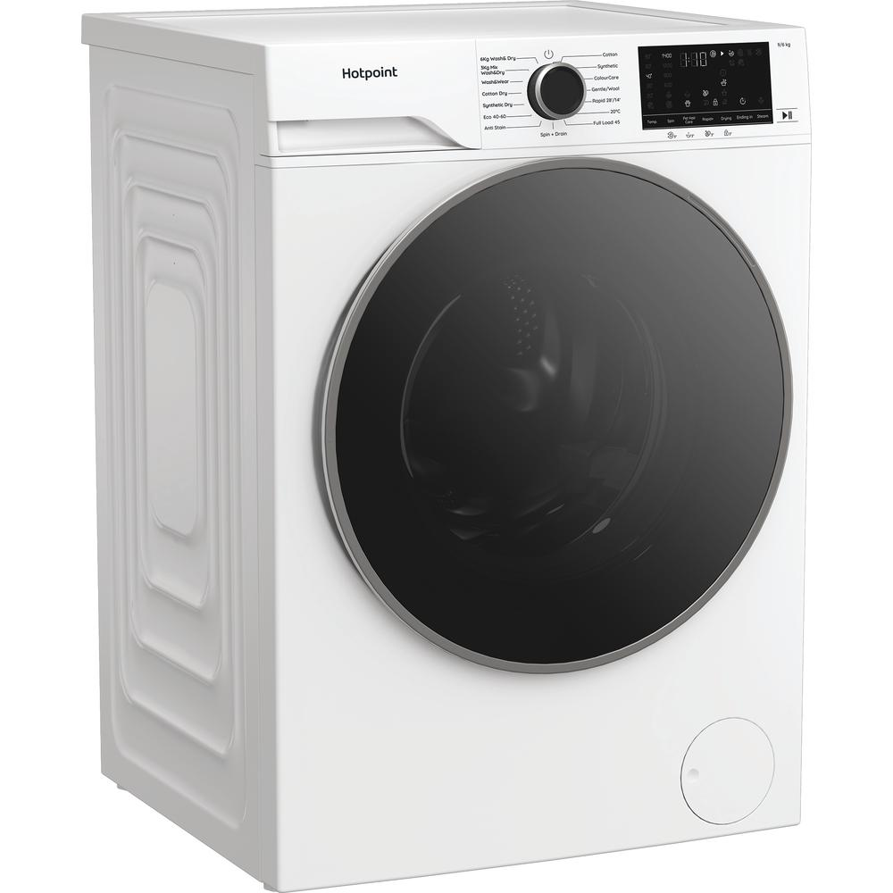Hotpoint HBD9681ANTISTAINUK Freestanding Washer Dryer 9Kg White