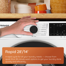 Hotpoint HBWH 93 CARE UK 9kg 1400 Spin Front Load Washing Machine White - Clearance White