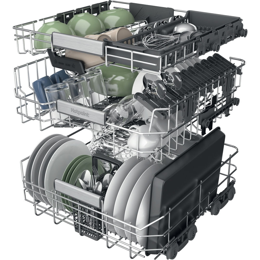 Hotpoint  HD8IHP42L Hydroforce Full Size Integrated Dishwasher 14 Place Settings