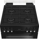 Hotpoint HDD6GDC2B1 60cm Dual Fuel Double Cooker with Glass Lid Black