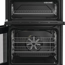 Hotpoint HDD6GDC2B1 60cm Dual Fuel Double Cooker with Glass Lid Black
