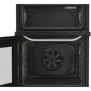Hotpoint HDD6GDC2W 60cm Dual Fuel Double Cooker with Glass Lid White
