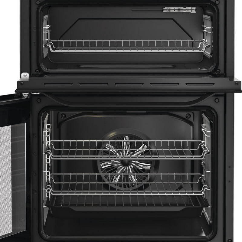 Hotpoint HDE6IDC2B1 60cm Electric Double Cooker with Induction Hob Black