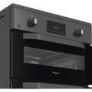 Hotpoint HDE6IDC2SA 60cm Electric Double Cooker With Induction Hob Anthracite