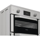 Hotpoint HDE6IDC2X 60cm Electric Double Cooker with Induction Hob Stainless Steel